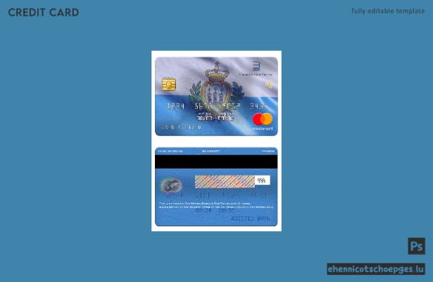 Beispielvorschau der Mastercard der Bank von San Marino